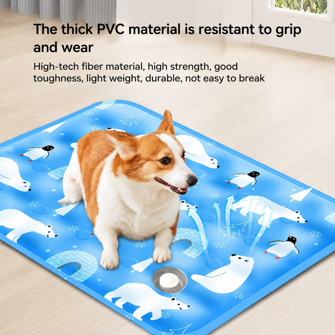 Portable Reusable Pet Cooling Bed – Ice Gel Cooling Mat for Dogs & Cats