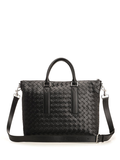 Bottega Veneta Men Soft Leather Business Bag