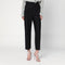 Alberta Ferretti Black Wool-Blend Trousers Women