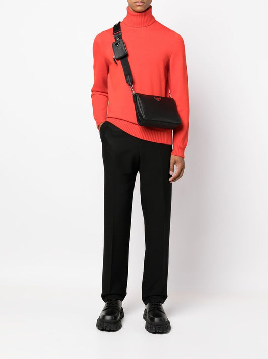 Prada Men Saffiano Leather Shoulder Bag