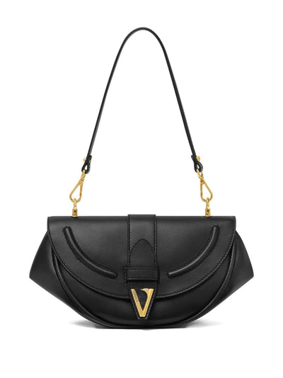 Versace Women "Virtus" Medium Shoulder Bag Calf Leather