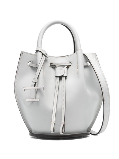 Tod's Women Logo-Charm Leather Mini Bucket Bag
