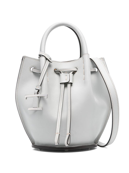 Tod's Women Logo-Charm Leather Mini Bucket Bag