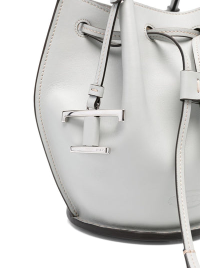 Tod's Women Logo-Charm Leather Mini Bucket Bag