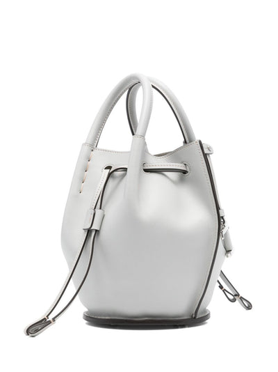 Tod's Women Logo-Charm Leather Mini Bucket Bag