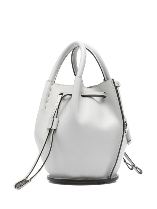 Tod's Women Logo-Charm Leather Mini Bucket Bag