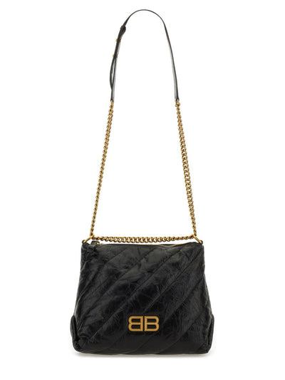 Balenciaga Women Crush Zipped Hobo Bag