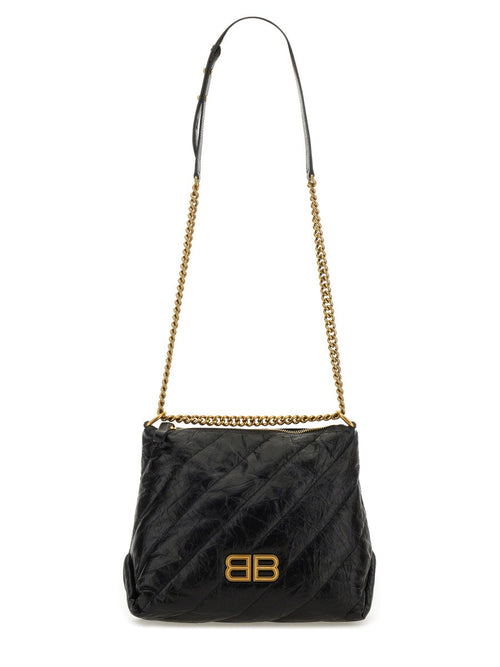 Balenciaga Women Crush Zipped Hobo Bag