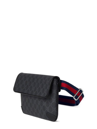 Gucci Men Pouch Gg Black Small Size
