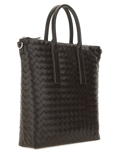 Bottega Veneta Men "North-South" Woven Tote Bag
