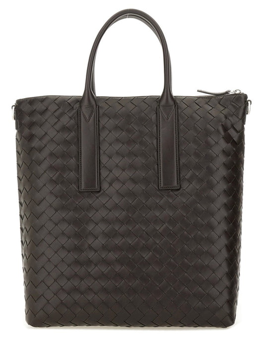 Bottega Veneta Men "North-South" Woven Tote Bag