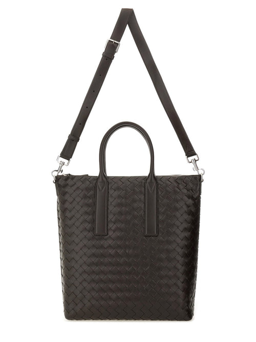 Bottega Veneta Men "North-South" Woven Tote Bag
