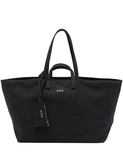 A.P.C. Women "Le Drummer Toile" Tote Bag