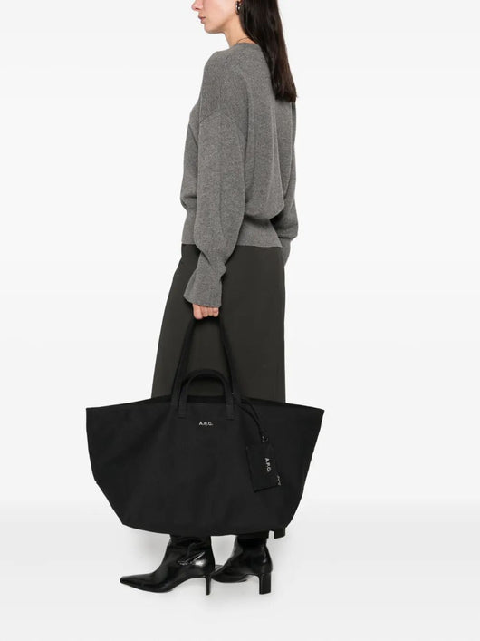 A.P.C. Women "Le Drummer Toile" Tote Bag