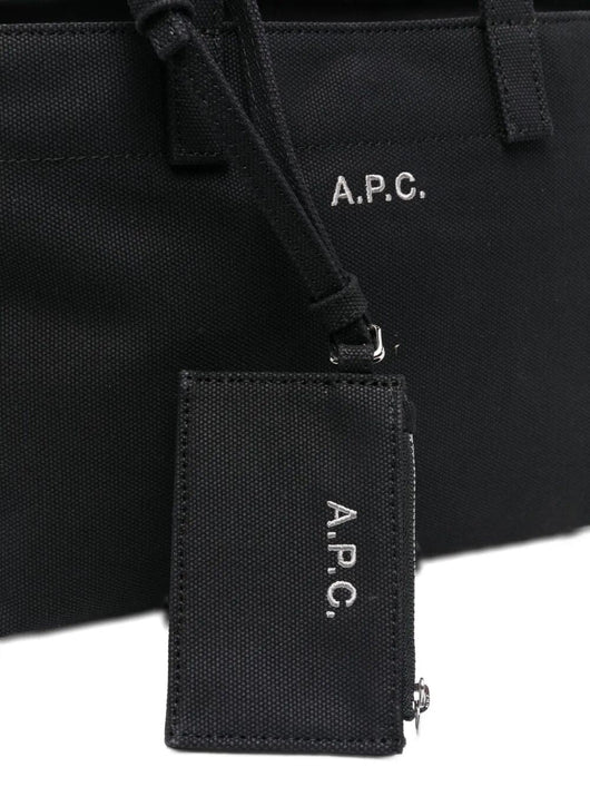 A.P.C. Women "Le Drummer Toile" Small Tote Bag