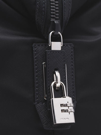 Prada Men Re-Nylon And Saffiano Leather Duffle Bag