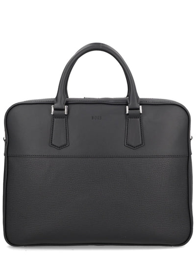 Boss Men Leather Briefcase Bag