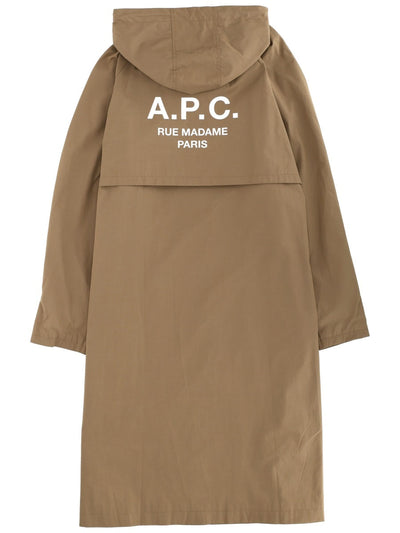 A.P.C. Men Hooded Trench Coat
