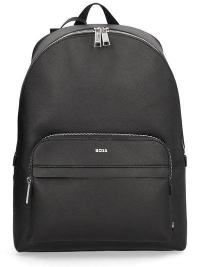 Boss Men Leather Backpack