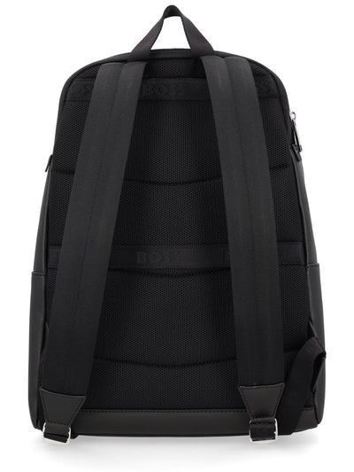 Boss Men Leather Backpack