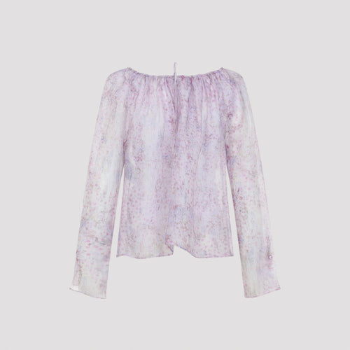 Alberta Ferretti Printed Organza Blouse Women