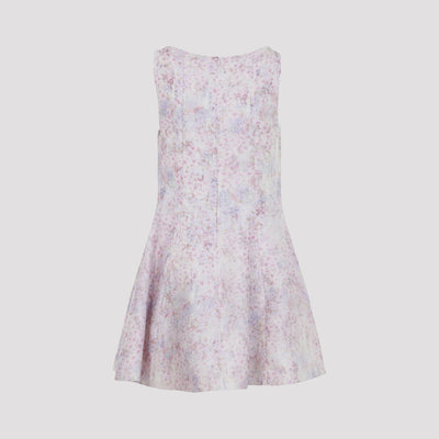 Alberta Ferretti Printed Organza Mini Dress Women