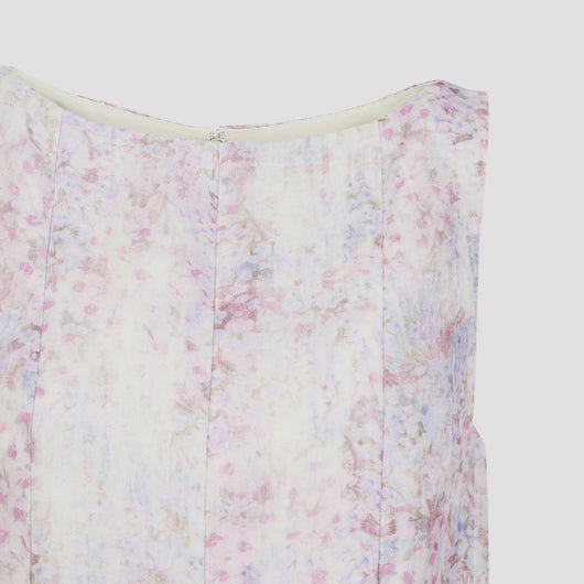 Alberta Ferretti Printed Organza Mini Dress Women