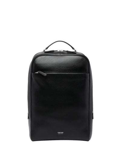 Tom Ford Men Supple Grain Leather Classic Backpack