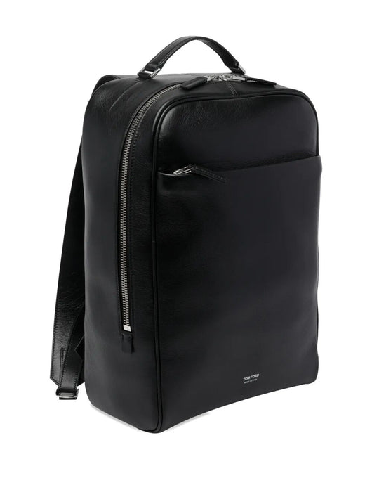 Tom Ford Men Supple Grain Leather Classic Backpack