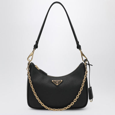 Prada Mini Prada Re-Edition Bag In Black Saffiano Women