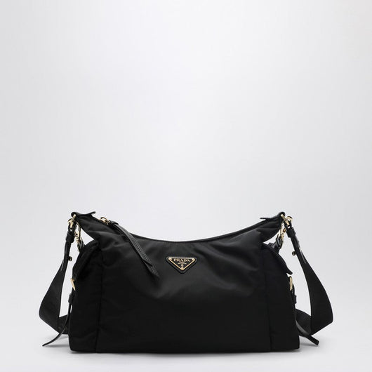Prada Prada Explore Large Bag In Black Re-Nylon And Leather Women