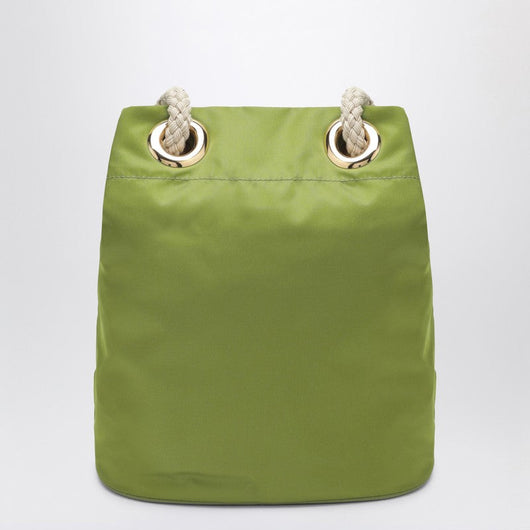 Prada Mariner Small Bucket Bag In Ivy-Green Re-Nylon Women