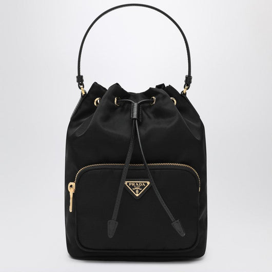 Prada Prada Duet Black Re-Nylon Bucket Women