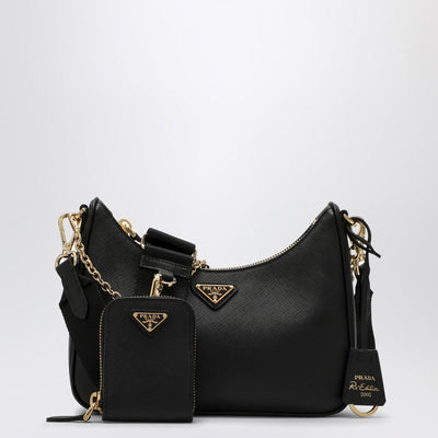 Prada Re-Edition 2005 Black Leather Bag Women