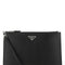 Prada Men Black Leather Clutch