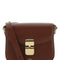 A.P.C. Women Brown Leather Grace Mini Crossbody Bag