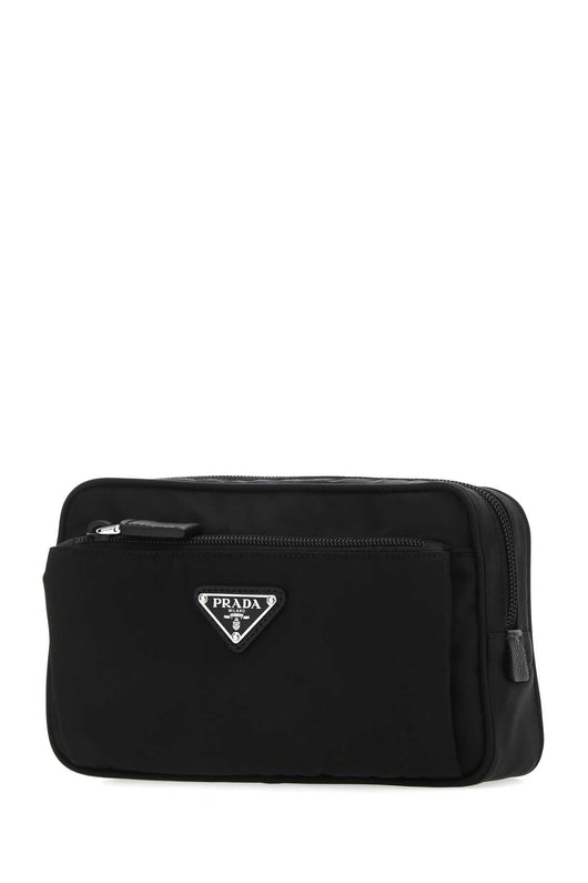 Prada Men Black Re-Nylon Belt Bag