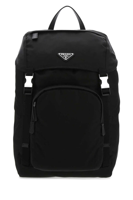 Prada Men Black Re-Nylon Backpack