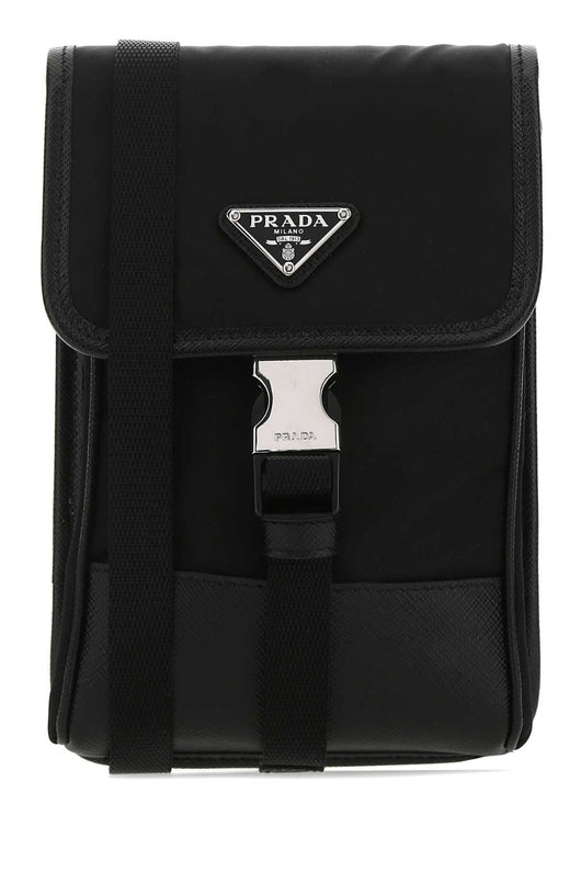 Prada Men Black Re-Nylon Phone Case