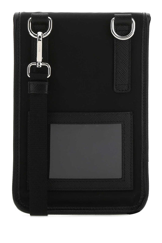 Prada Men Black Re-Nylon Phone Case