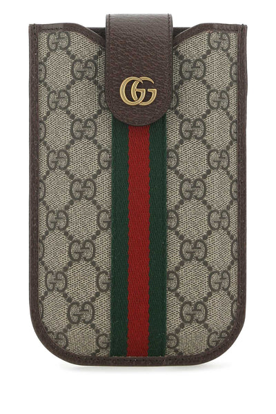 Gucci Men Gg Supreme Fabric Mini Ophidia Crossbody Bag