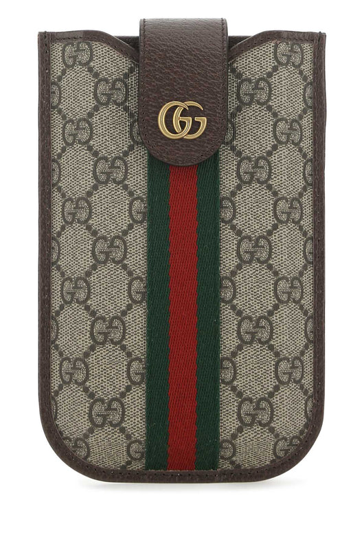 Gucci Men Gg Supreme Fabric Mini Ophidia Crossbody Bag