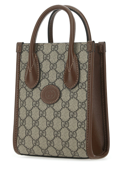 Gucci Men Gg Supreme Fabric Handbag