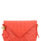 Bottega Veneta Women Coral Leather Crossbody Bag