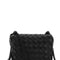 Bottega Veneta Women Black Leather Small Loop Crossbody Bag