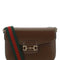Gucci Men Brown Leather 1955 Horsebit Shoulder Bag