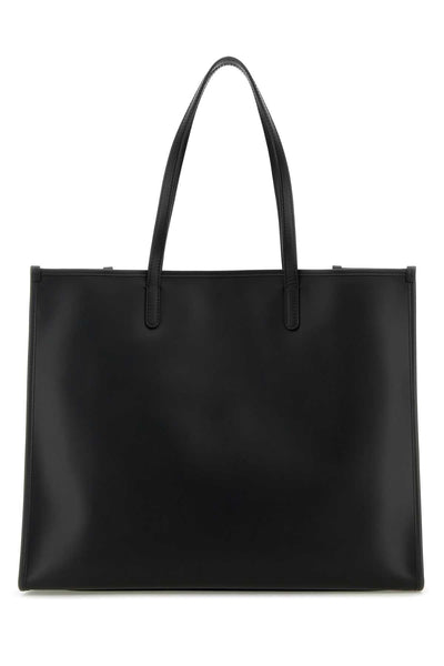 Dolce & Gabbana Men Black Leather Shopping Bag