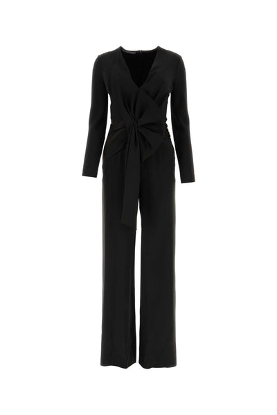 Alberta Ferretti Women Black Acetate Blend Jumpsuit
