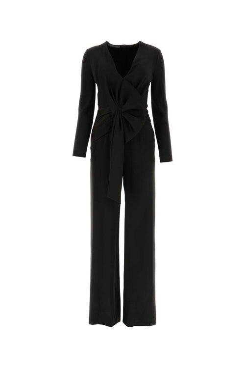 Alberta Ferretti Women Black Acetate Blend Jumpsuit
