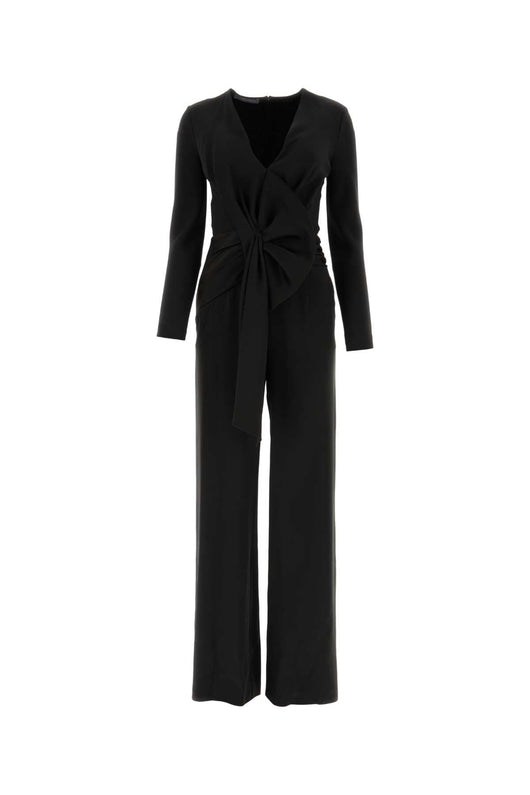 Alberta Ferretti Women Black Acetate Blend Jumpsuit
